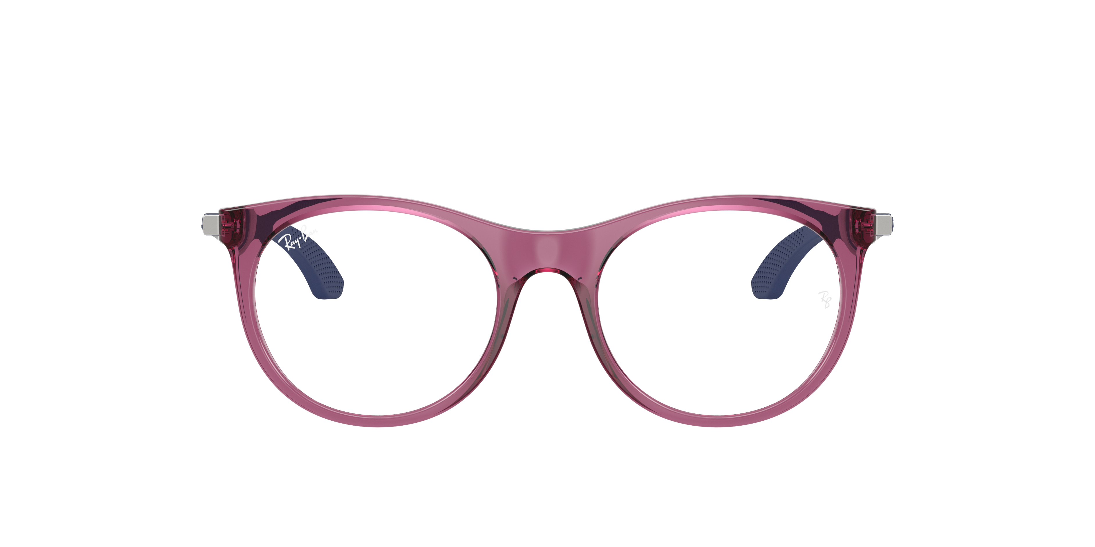 Ray-Ban 8056262419038 Violett Transparent/transparent Violet/matte Black, Size: Small