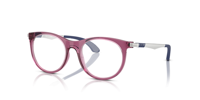 RB9082V Transparant violet KunststofEyeglass Frames van B24, Hoekweergave