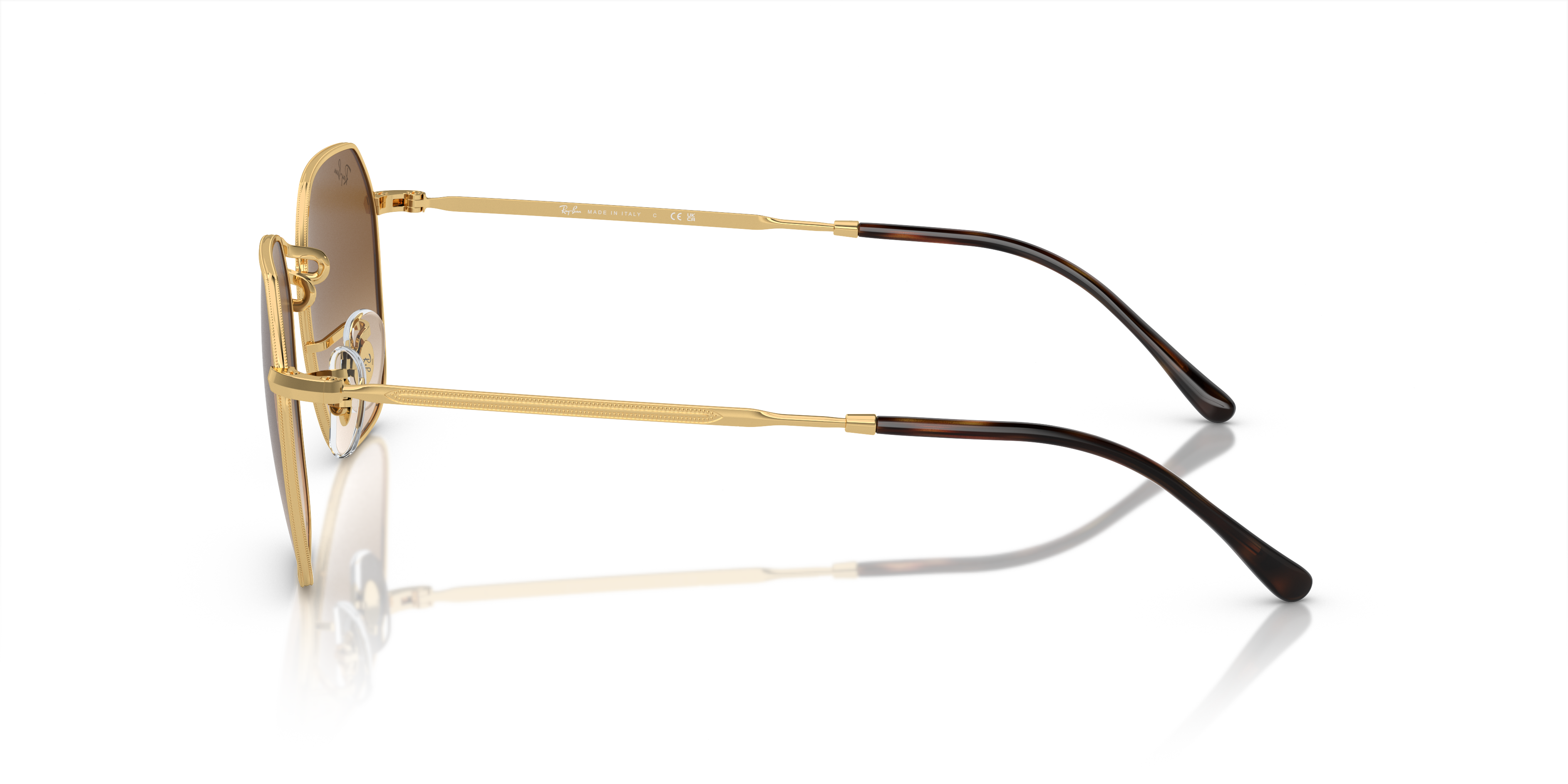 RB3694 Arista Gold MetallSunglass Frames von B24, Seitenansicht
