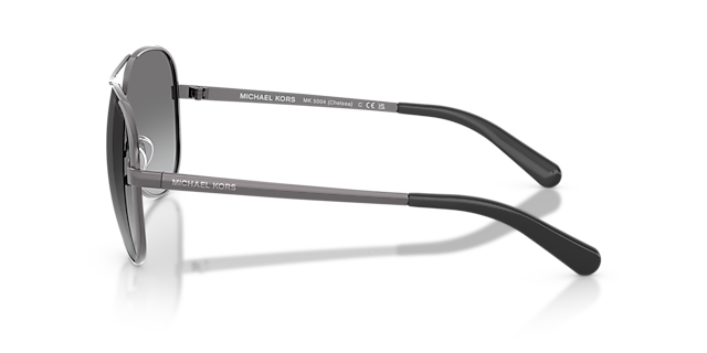 Chelsea Staalgrijs & zwart MetaalSunglass Frames van B24, Zijaanzicht