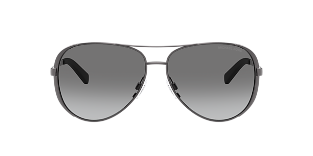 Chelsea Staalgrijs & zwart MetaalSunglass Frames van B24, met getinte lenzen