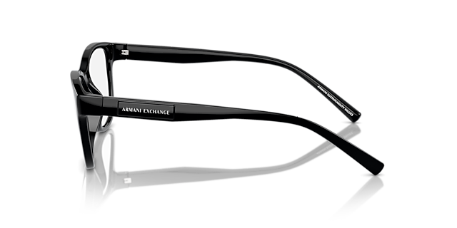 AX3111U Zwart KunststofEyeglass Frames van B24, Zijaanzicht