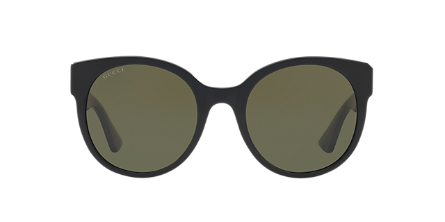 GG0035SN Zwart AcetaatSunglass Frames van B24, Vooraanzicht