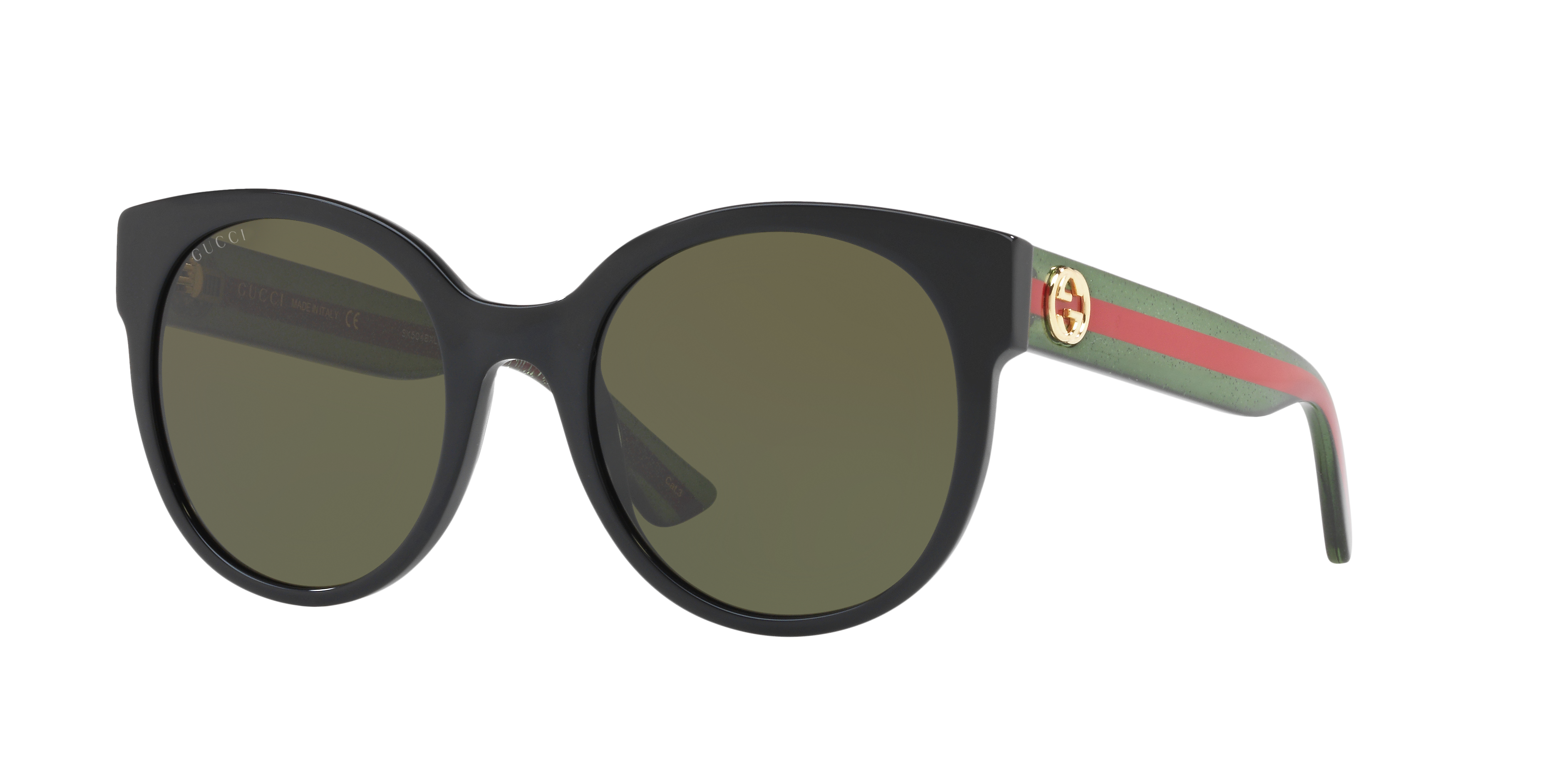 GG0035SN Zwart AcetaatSunglass Frames van B24, Hoekweergave