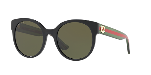 GG0035SN Zwart AcetaatSunglass Frames van B24, Hoekweergave