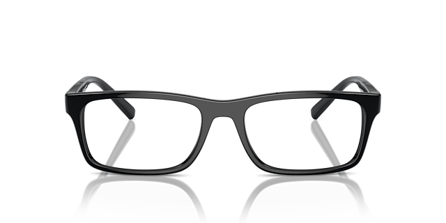 AX3115 Schwarz glänzend KunststoffEyeglass Frames von B24, Vorderansicht