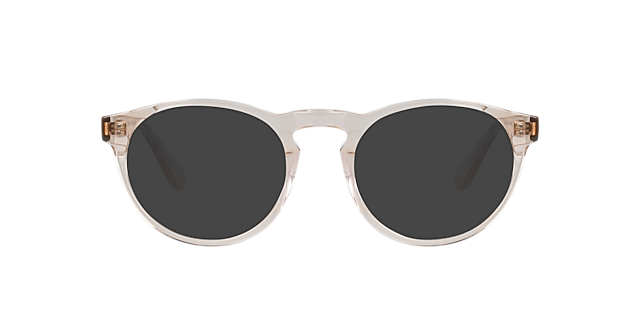 Steven S. Crystal Peach AcetaatEyeglass Frames van B24, met getinte lenzen