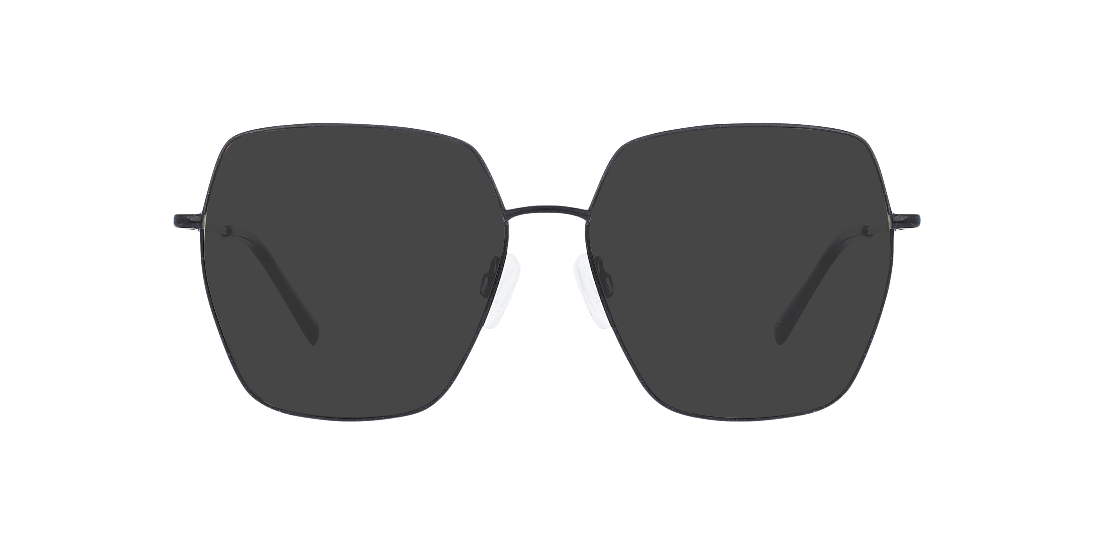 Vivien Sparkling Black Metal MetallEyeglass Frames von B24, mit getönten Gläsern