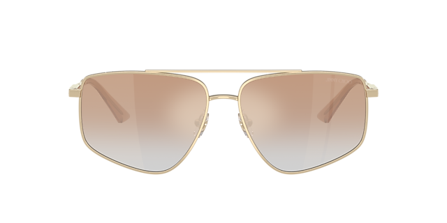 JC4011 Hellgold MetallSunglass Frames von B24, mit getönten Gläsern