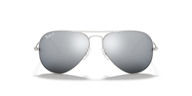 RB3025 Silber MetallSunglass Frames von B24, Vorderansicht