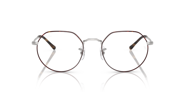RB6465 Matte Havana On Matte Silver MetallEyeglass Frames von B24, Vorderansicht