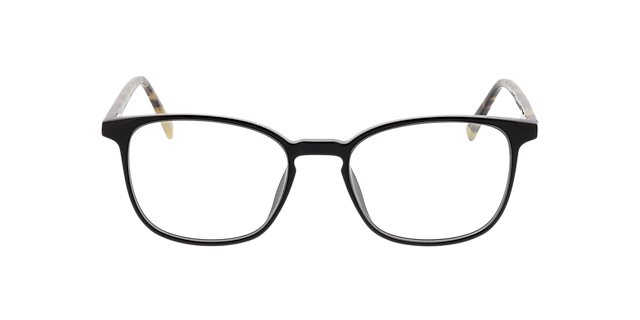 New Haven Schwarz KunststoffEyeglass Frames von B24, Vorderansicht