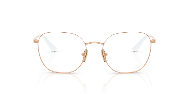 VO4178 White & Rose Gold MetallEyeglass Frames von B24, Vorderansicht