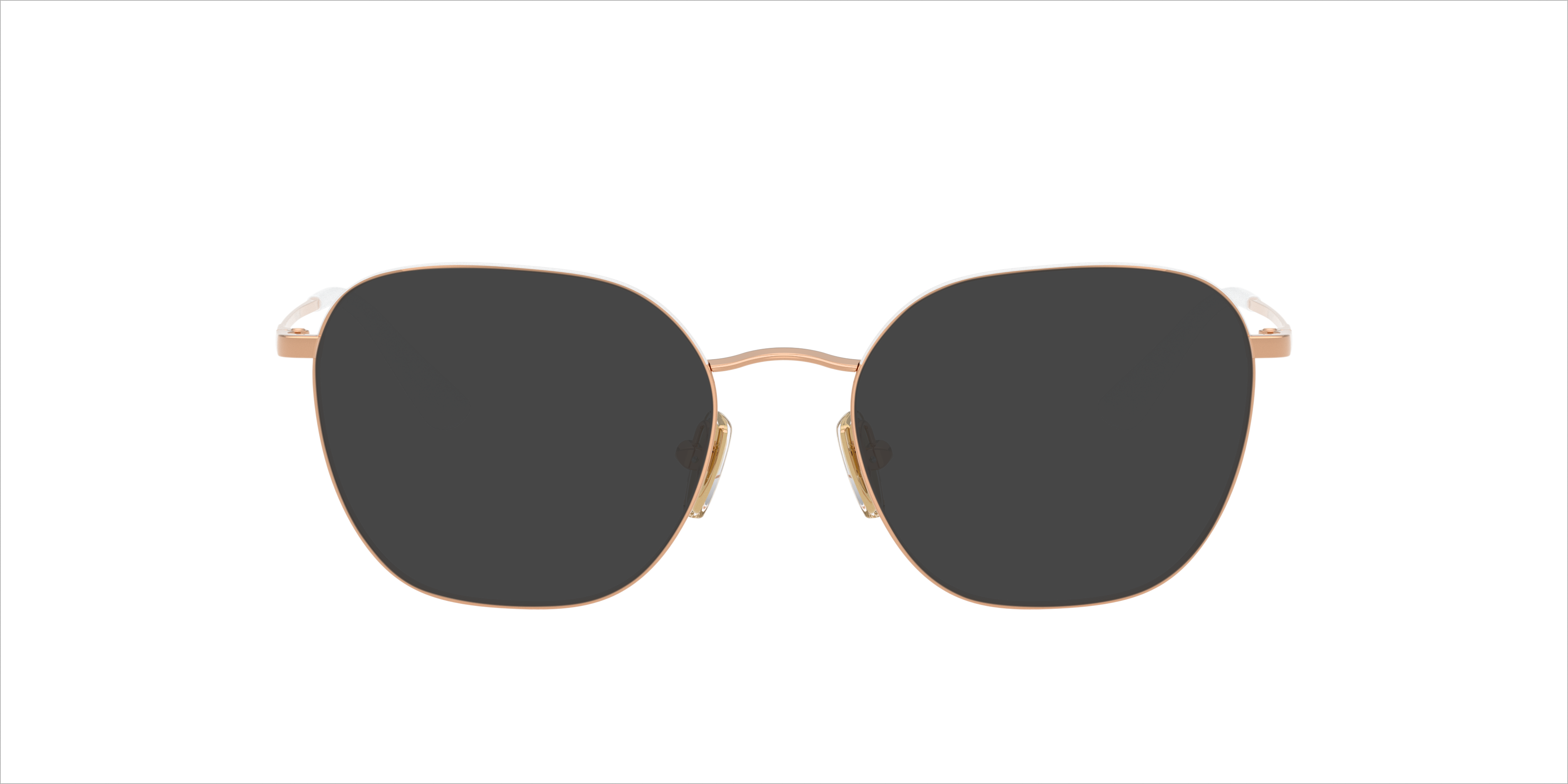 VO4178 White & Rose Gold MetaalEyeglass Frames van B24, met getinte lenzen