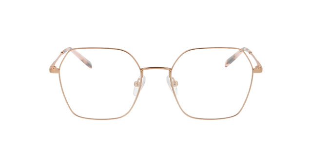 Miranda Matt Pink Gold & Pink Havana MetallEyeglass Frames von B24, Vorderansicht