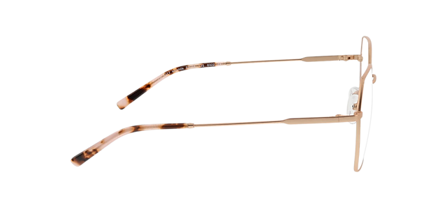 Miranda Matt Pink Gold & Pink Havana MetallEyeglass Frames von B24, Seitenansicht