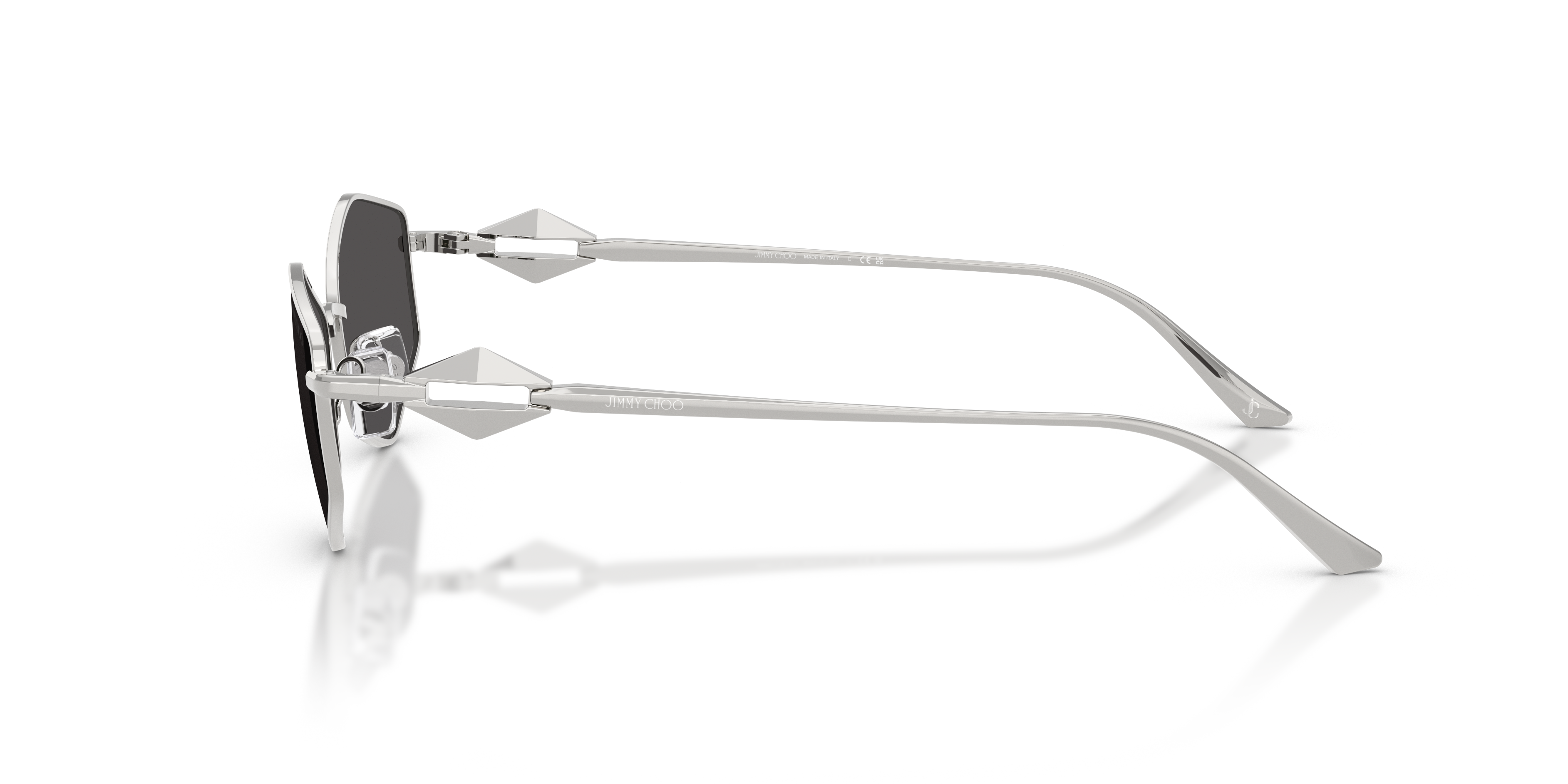 JC4017 Zilver MetaalSunglass Frames van B24, Zijaanzicht