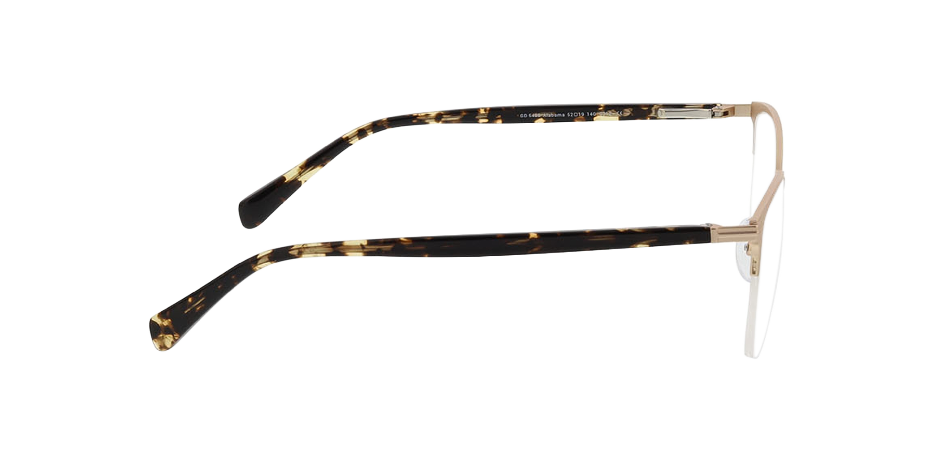 Alabama Matt Gold  &  Havana MetallEyeglass Frames von B24, Seitenansicht