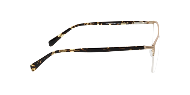 Alabama Matt Gold & Havana MetallEyeglass Frames von B24, Seitenansicht