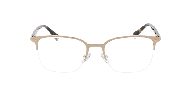 Alabama Matt Gold & Havana MetallEyeglass Frames von B24, Vorderansicht