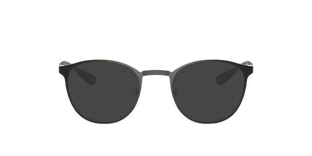 RB6355 Schwarz auf Gold MetallEyeglass Frames von B24, mit getönten Gläsern