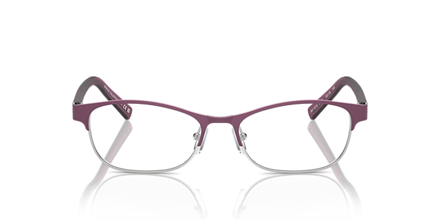 AX1010 Red & Shiny Pale Gold MetaalEyeglass Frames van B24, Vooraanzicht