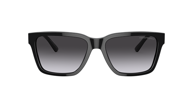 EA4177 Glanzend zwart AcetaatSunglass Frames van B24, met getinte lenzen