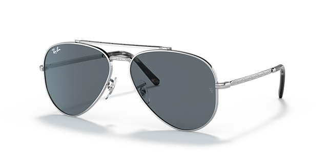 RB3625 Zilver MetaalSunglass Frames van B24, Hoekweergave