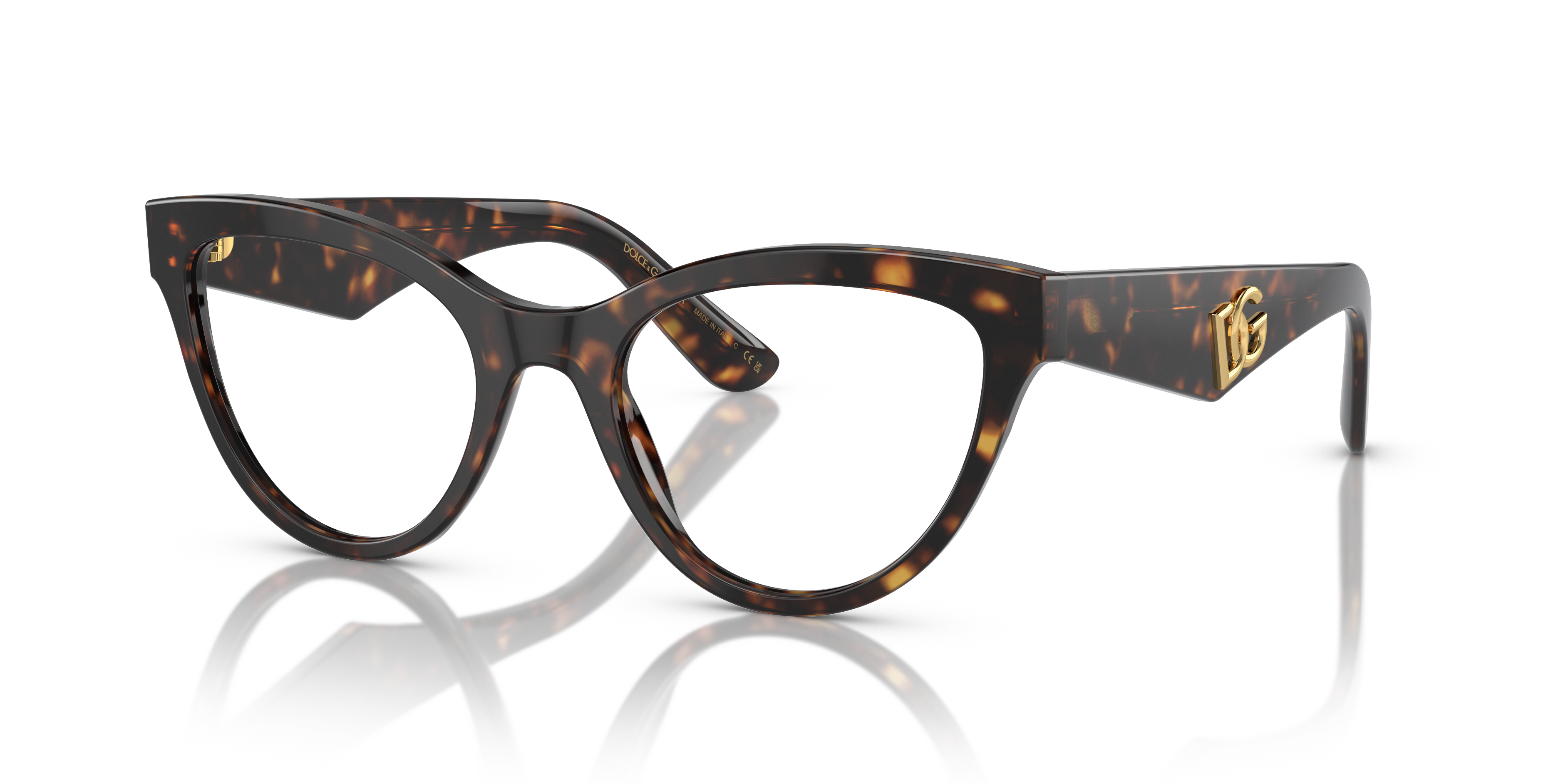DG3372 Havana AcetaatEyeglass Frames van B24, Hoekweergave