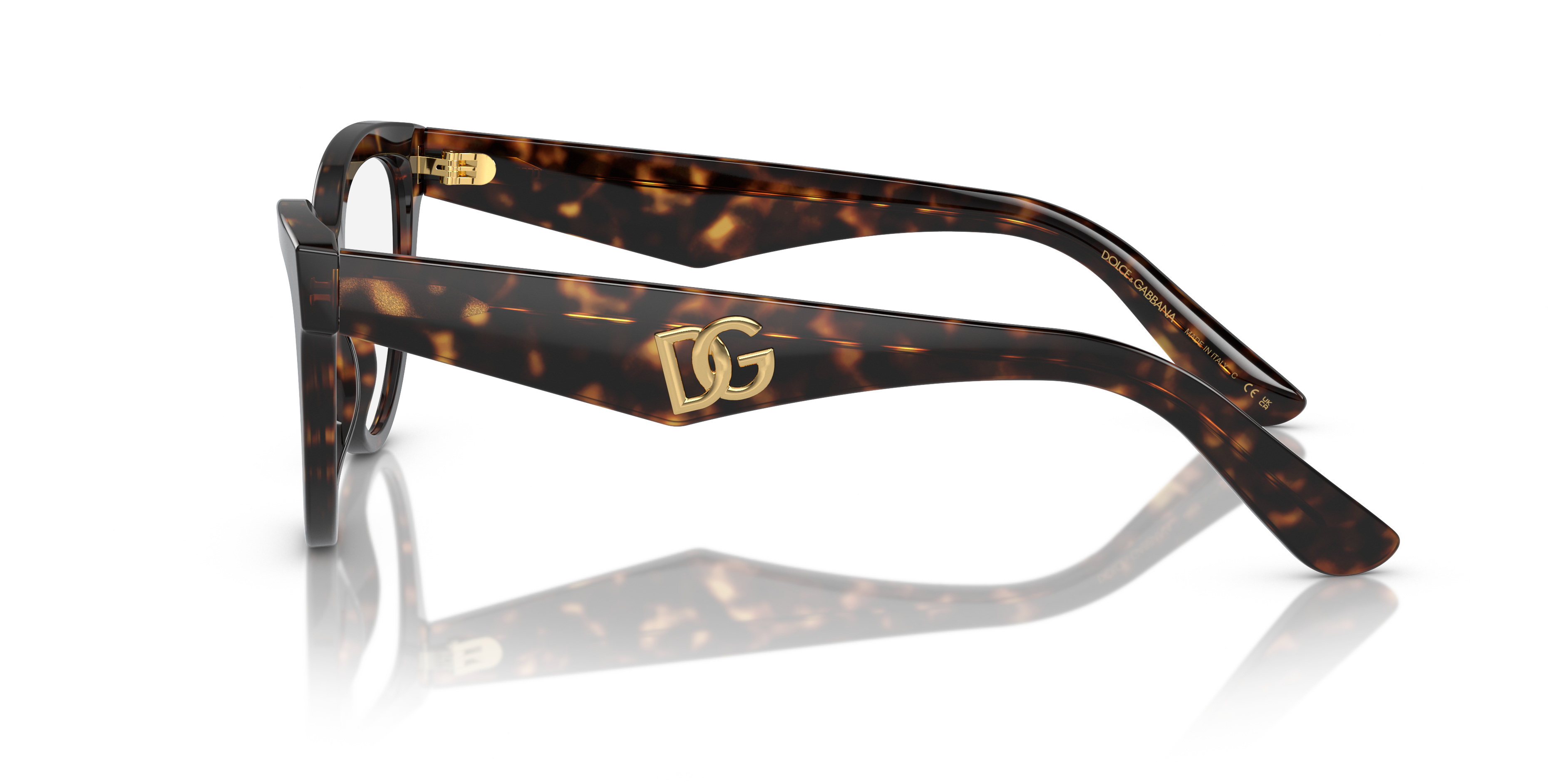 DG3372 Havana AcetaatEyeglass Frames van B24, Zijaanzicht