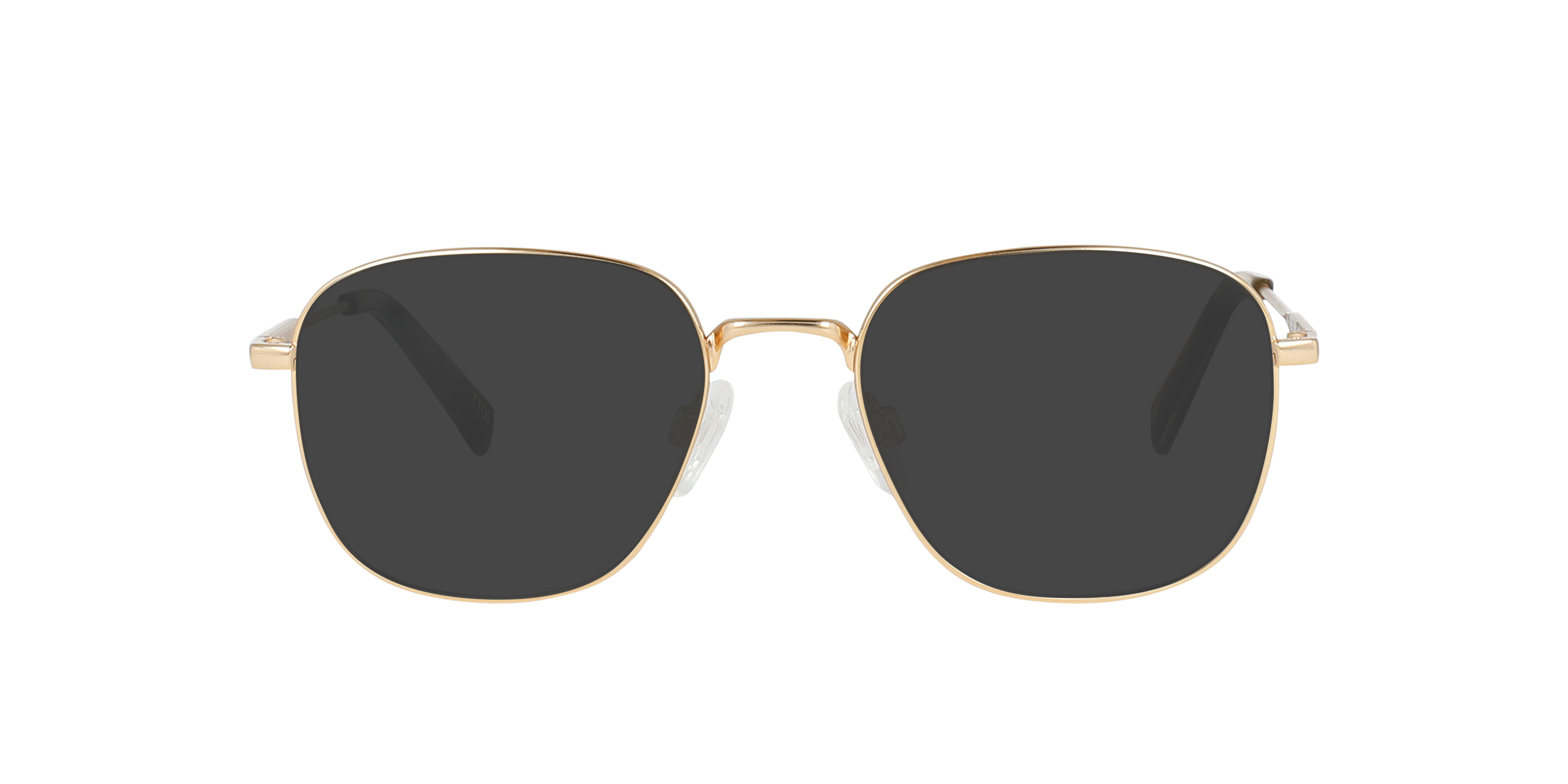 Rider Light Gold Titanium TitanEyeglass Frames von B24, mit getönten Gläsern
