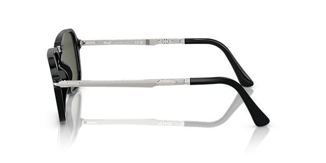 PO3330S Zwart AcetaatSunglass Frames van B24, Zijaanzicht