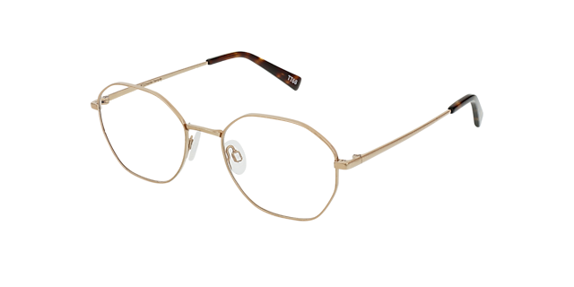 Flan Rose Gold Titanium TitaanEyeglass Frames van B24, Hoekweergave