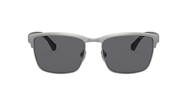 EA2087 Mat Staalgrijs MetaalSunglass Frames van B24, met getinte lenzen