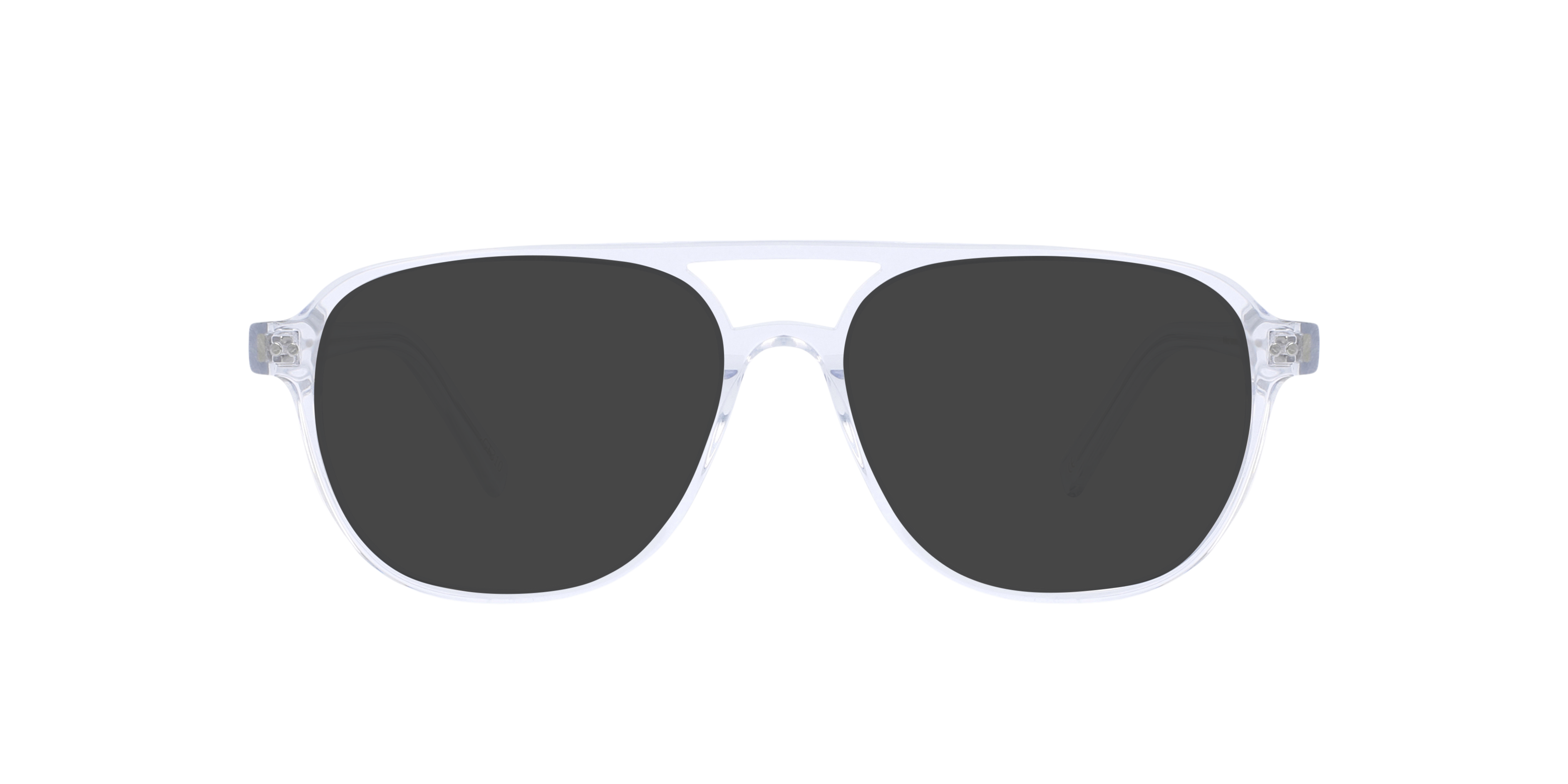 Wilker White Crystal AcetatEyeglass Frames von B24, mit getönten Gläsern