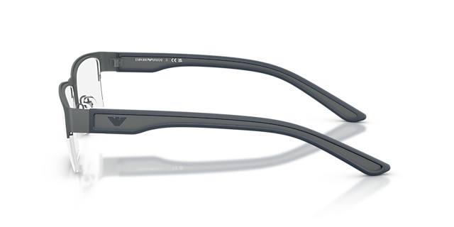 EA1182 Rubberized Grey MetaalEyeglass Frames van B24, Zijaanzicht