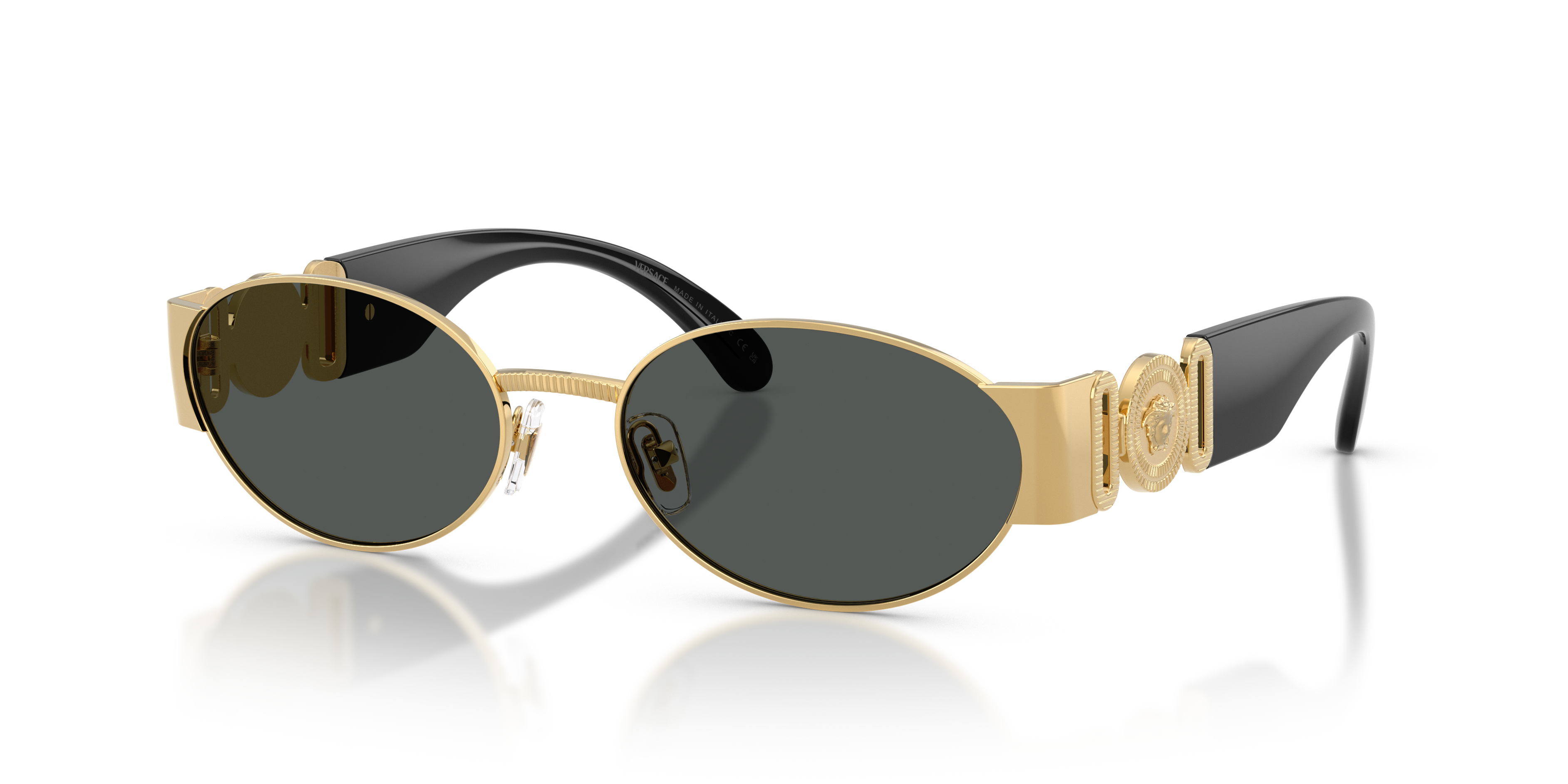 VE2299 Gold MetallSunglass Frames von B24, Dreiviertelansicht