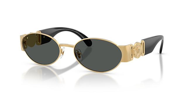 VE2299 Gold MetallSunglass Frames von B24, Dreiviertelansicht
