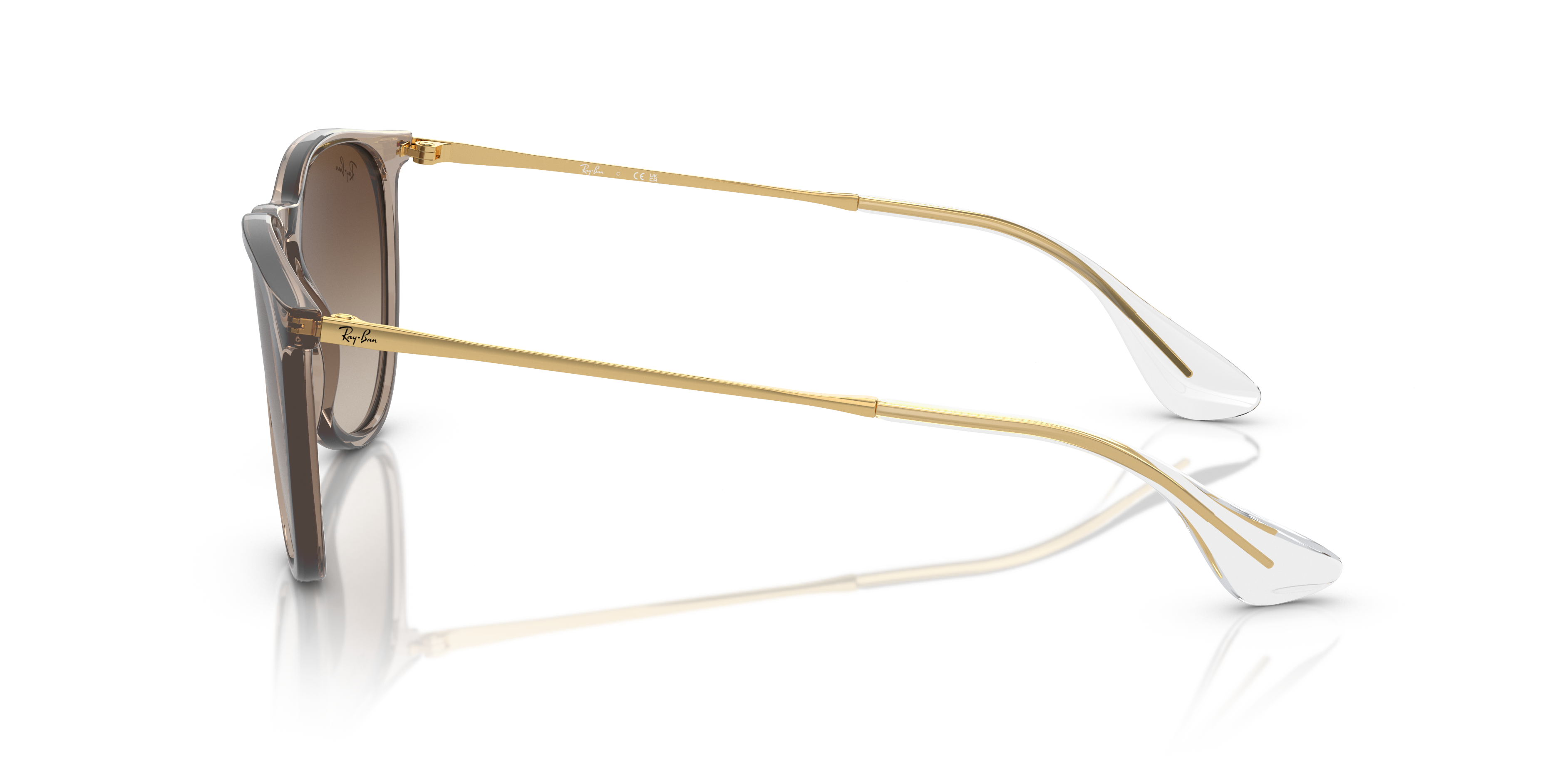 RB4171 Hellbraun transparent KunststoffSunglass Frames von B24, Seitenansicht