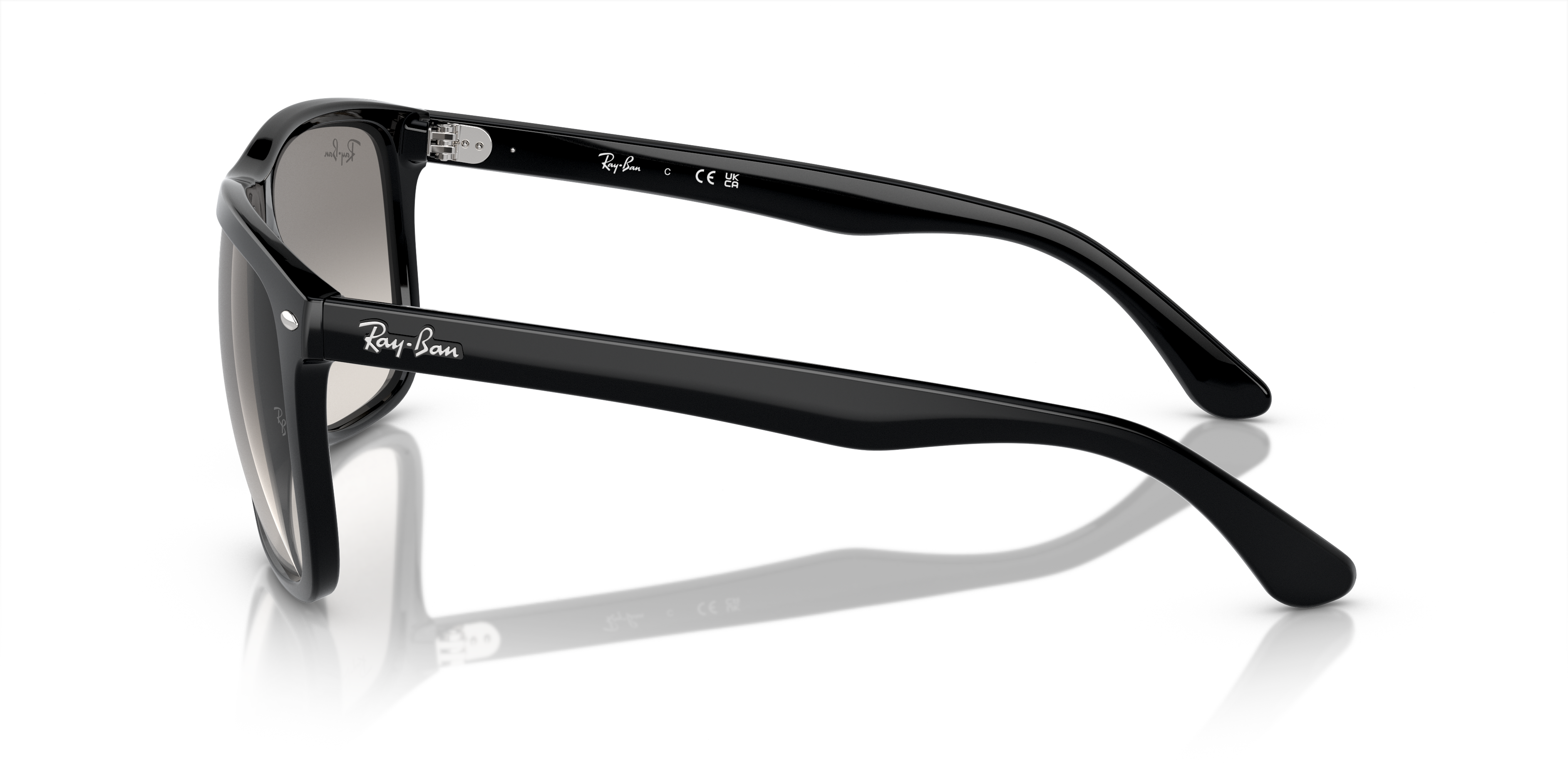 RB4547 Zwart KunststofSunglass Frames van B24, Zijaanzicht