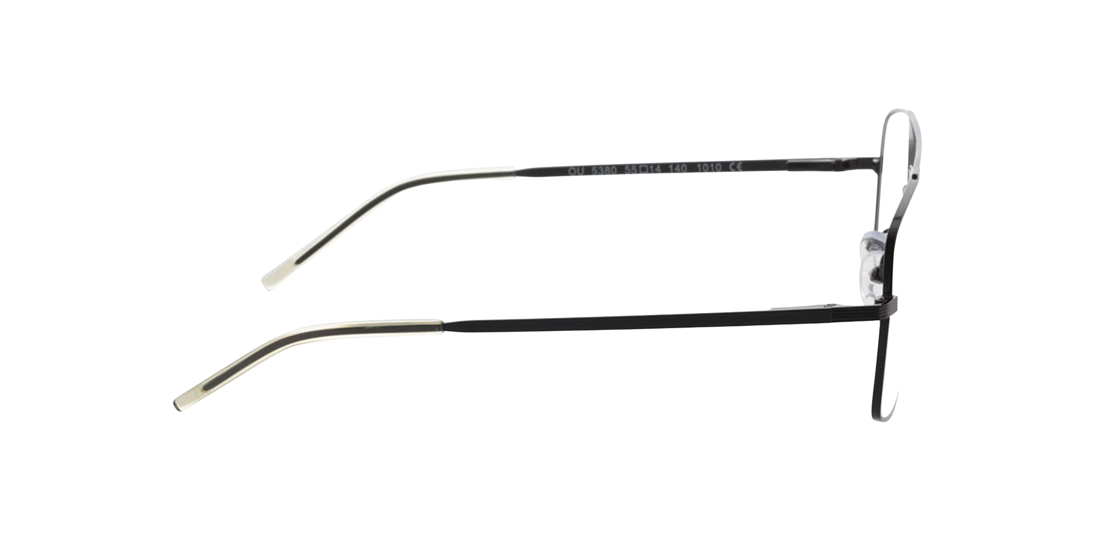 Douglas Matgroen  &  kristal geel MetaalEyeglass Frames van B24, Zijaanzicht