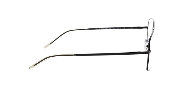 Douglas Matgroen  &  kristal geel MetaalEyeglass Frames van B24, Zijaanzicht
