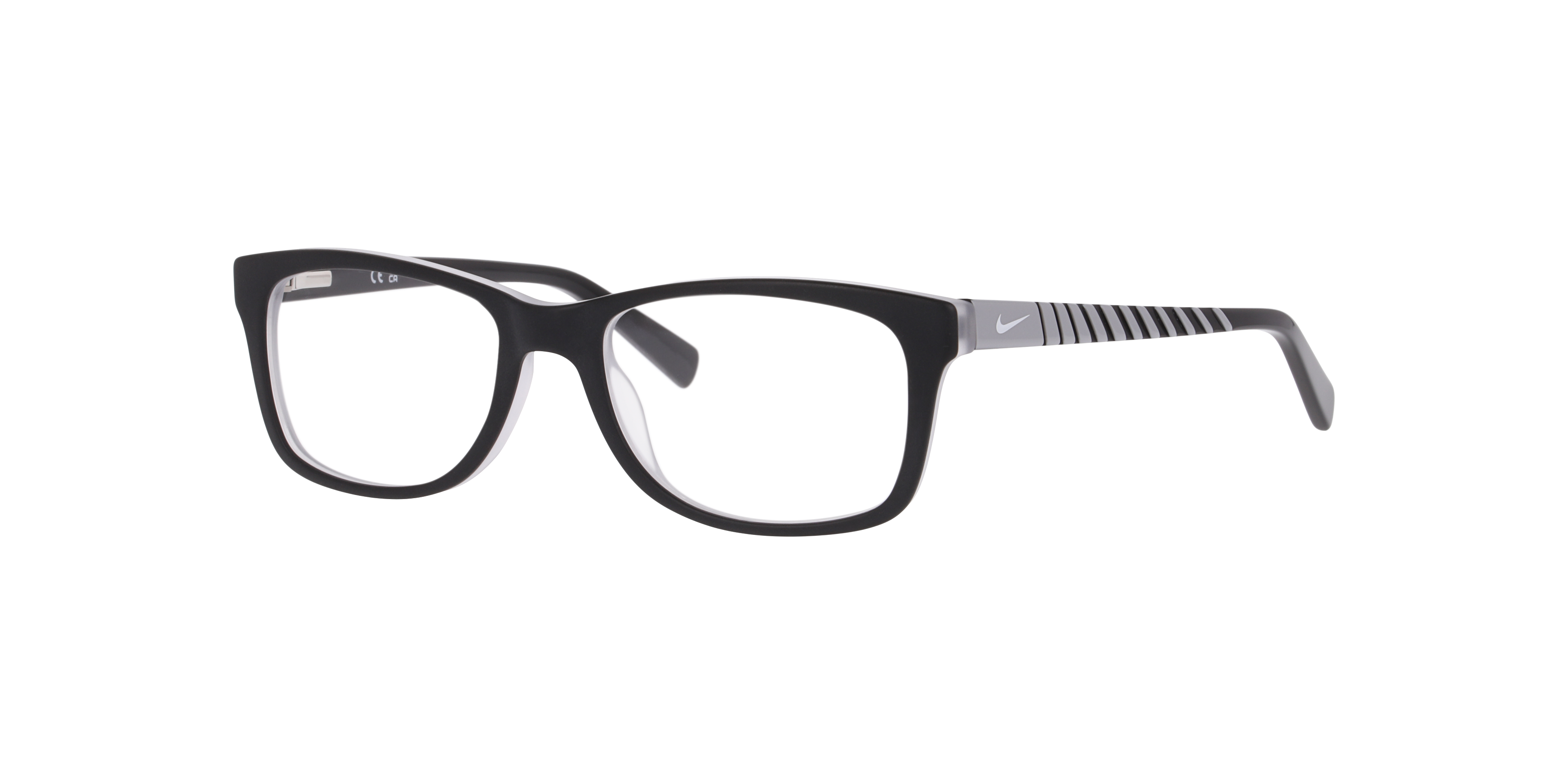 NK 5509 Zwartmat KunststofEyeglass Frames van B24, Hoekweergave