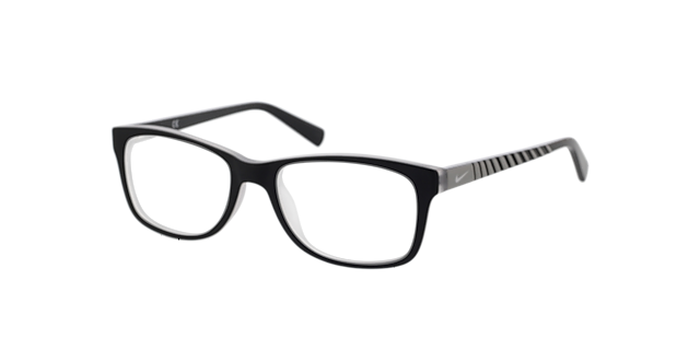 NK 5509 Zwartmat KunststofEyeglass Frames van B24, Hoekweergave