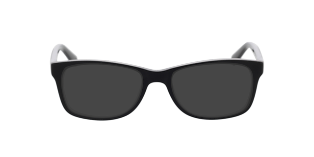 NK 5509 Zwartmat KunststofEyeglass Frames van B24, met getinte lenzen