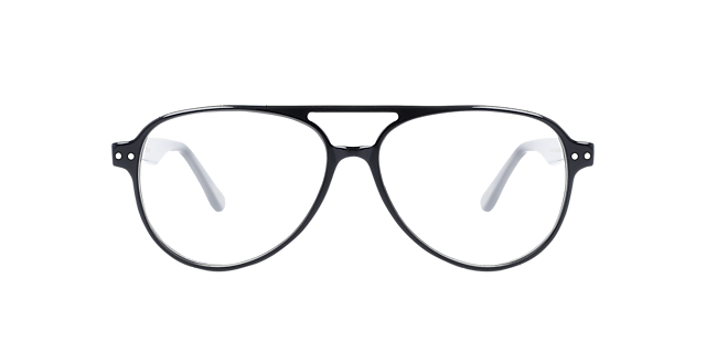 Hardy Jet Black AcetatEyeglass Frames von B24, Vorderansicht