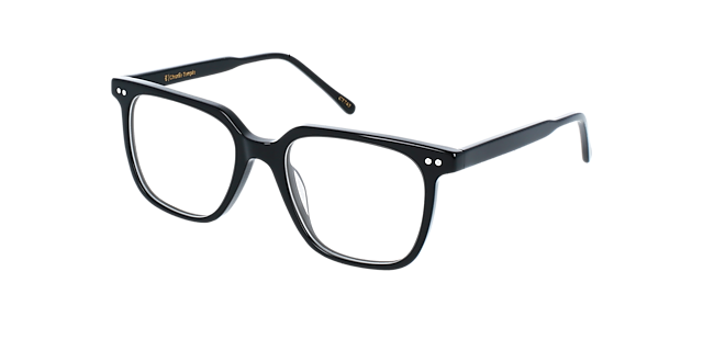 Lloyd Jet Black AcetaatEyeglass Frames van B24, Hoekweergave