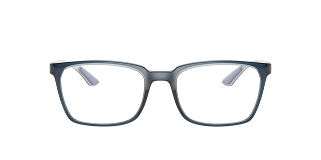 RB8906 Blau transparent KunststoffEyeglass Frames von B24, Vorderansicht