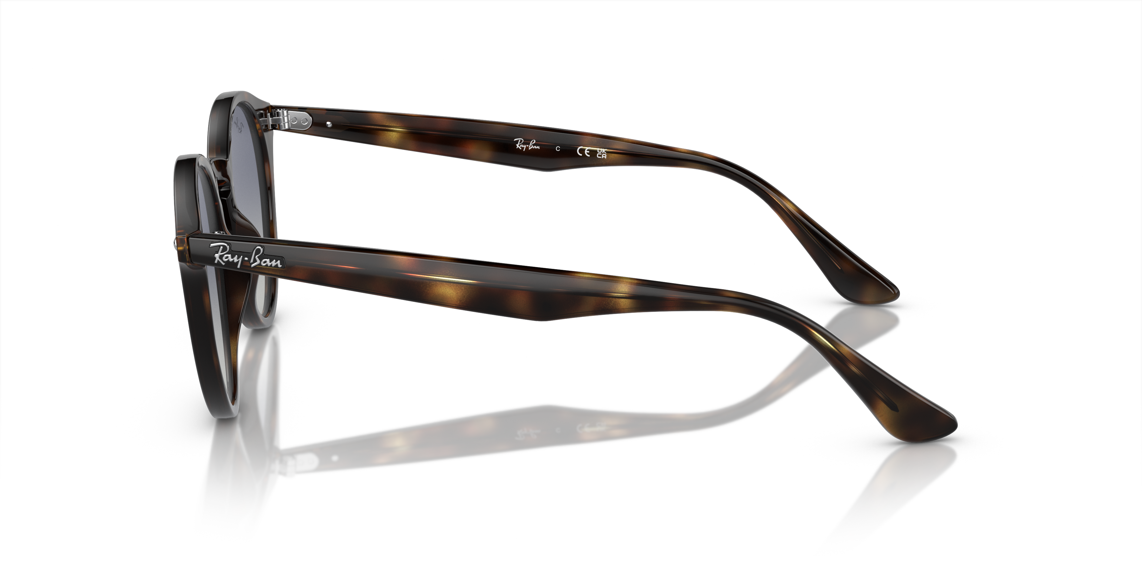 RB2180 Licht Havana KunststofSunglass Frames van B24, Zijaanzicht