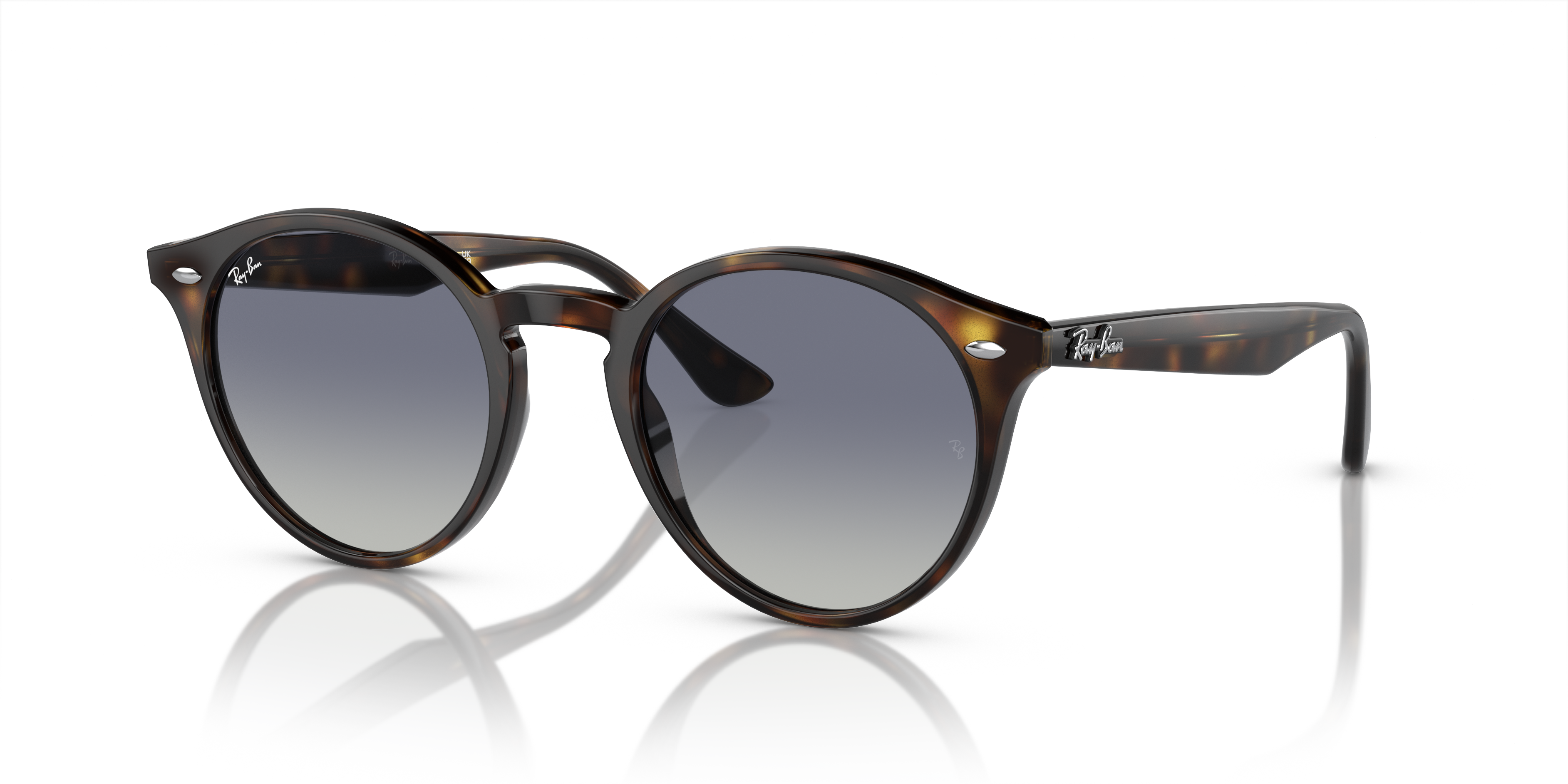 RB2180 Licht Havana KunststofSunglass Frames van B24, Hoekweergave